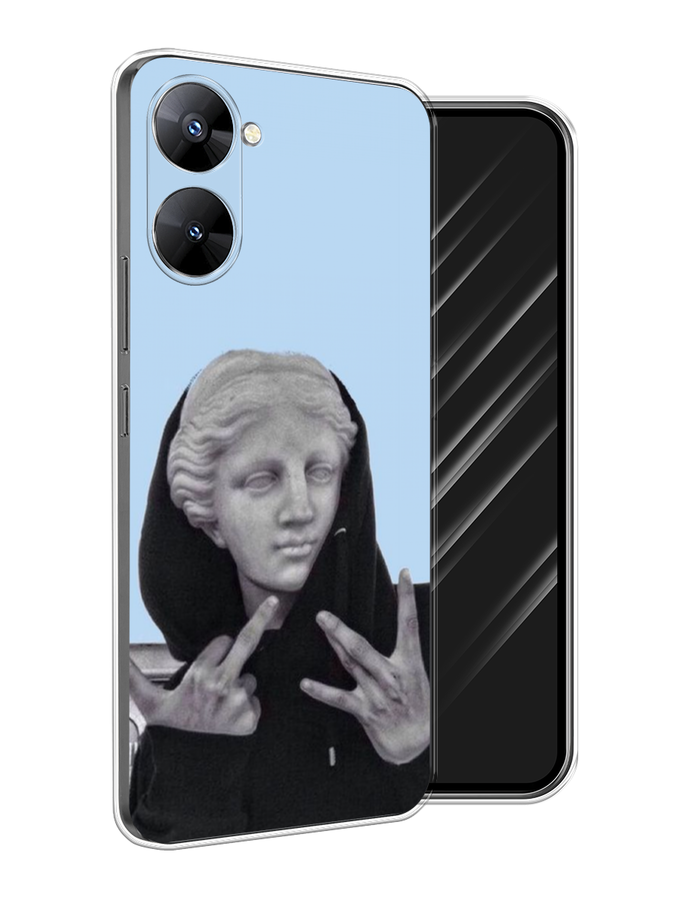 

Чехол Awog на Realme V30 5G/V30T 5G "SWAG статуя", Голубой, 2513450-9