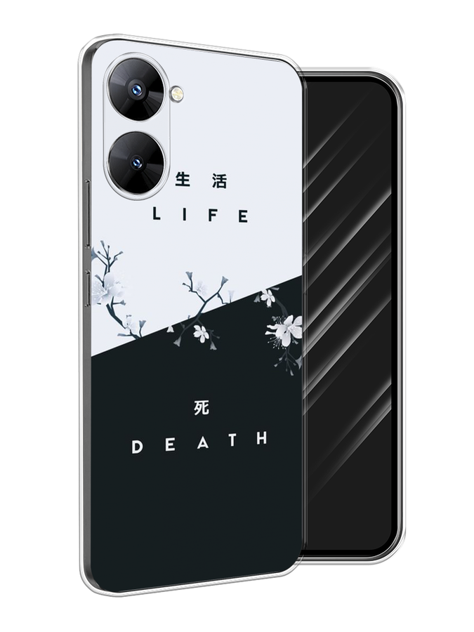 

Чехол Awog на Realme V30 5G/V30T 5G "Life and death", Черный;серый, 2513450-7