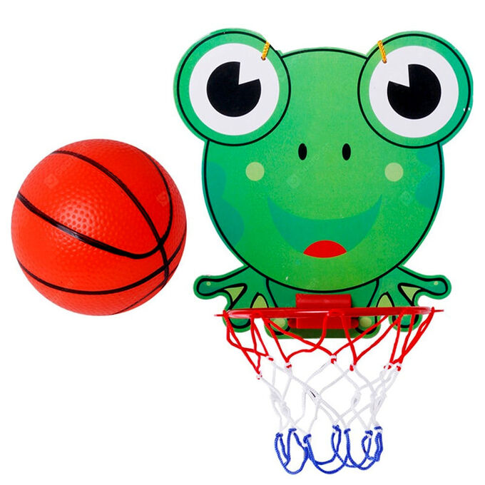 фото Баскетбольный набор игрушки щит, кольцо, мяч и насос к 1151 - 02 баскетбол лягушка