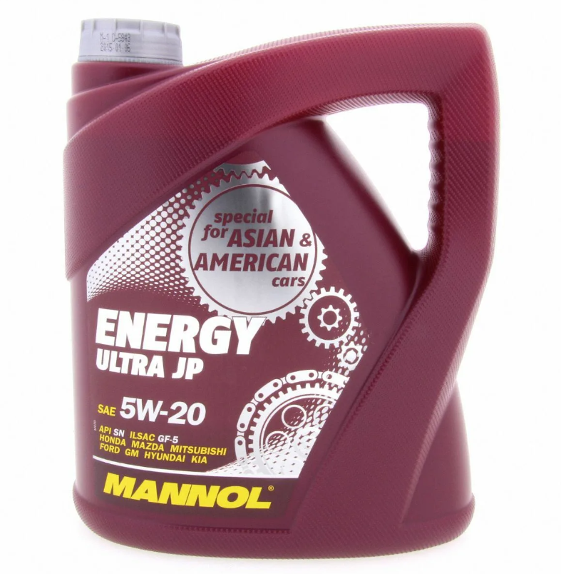 

Моторное масло MANNOL синтетическое Energy Ultra Jp Sae 5W20 4л