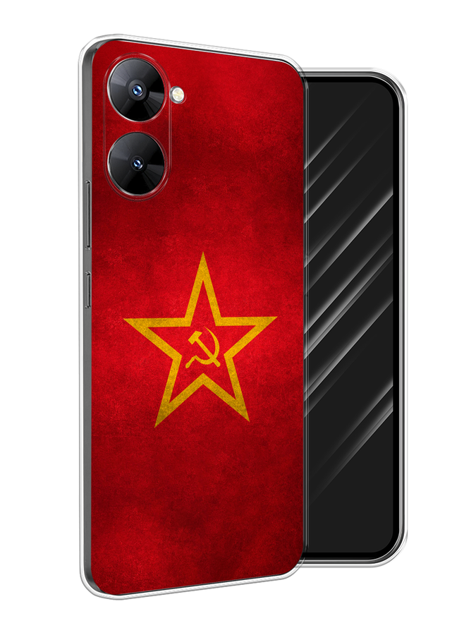 

Чехол Awog на Realme V30 5G/V30T 5G "Красное знамя", Желтый;красный, 2513450-10