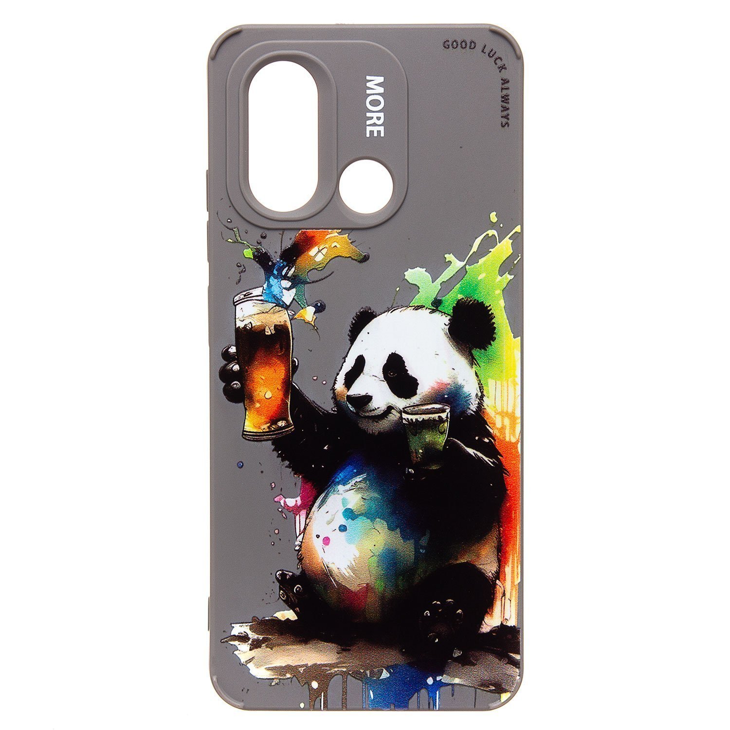 

Чехол Poco C55 (22127PC95I), Redmi 12C (22120RN86G) силиконовый (рис. 335/панда), Серый