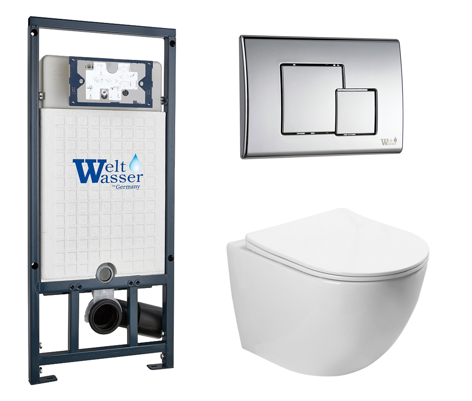 

Комплект: инсталляция WeltWasser Marberg 507 + унитаз SL-5005 с кнопкой хром