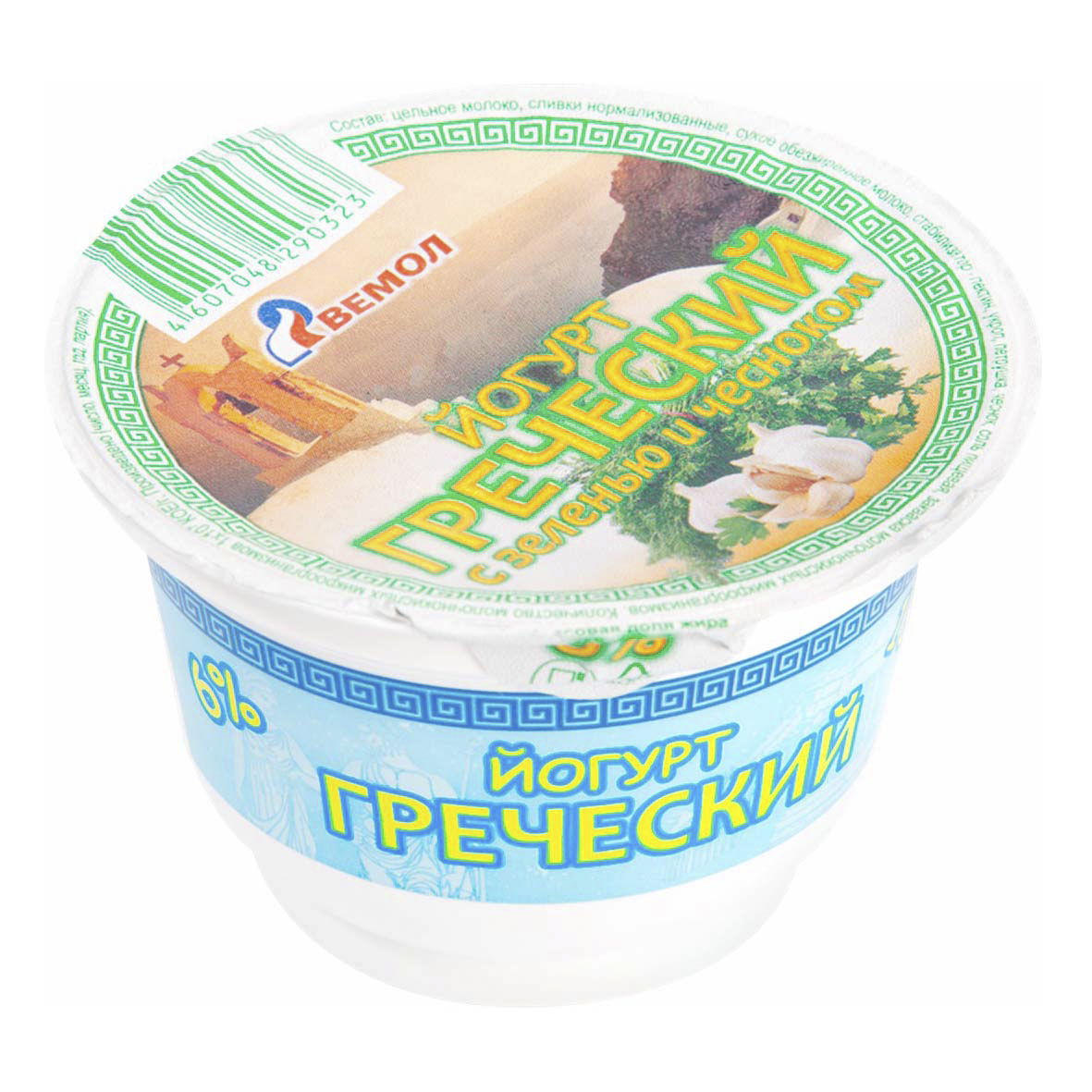 

Йогурт Вемол Греческий со специями 6% бзмж 180 мл