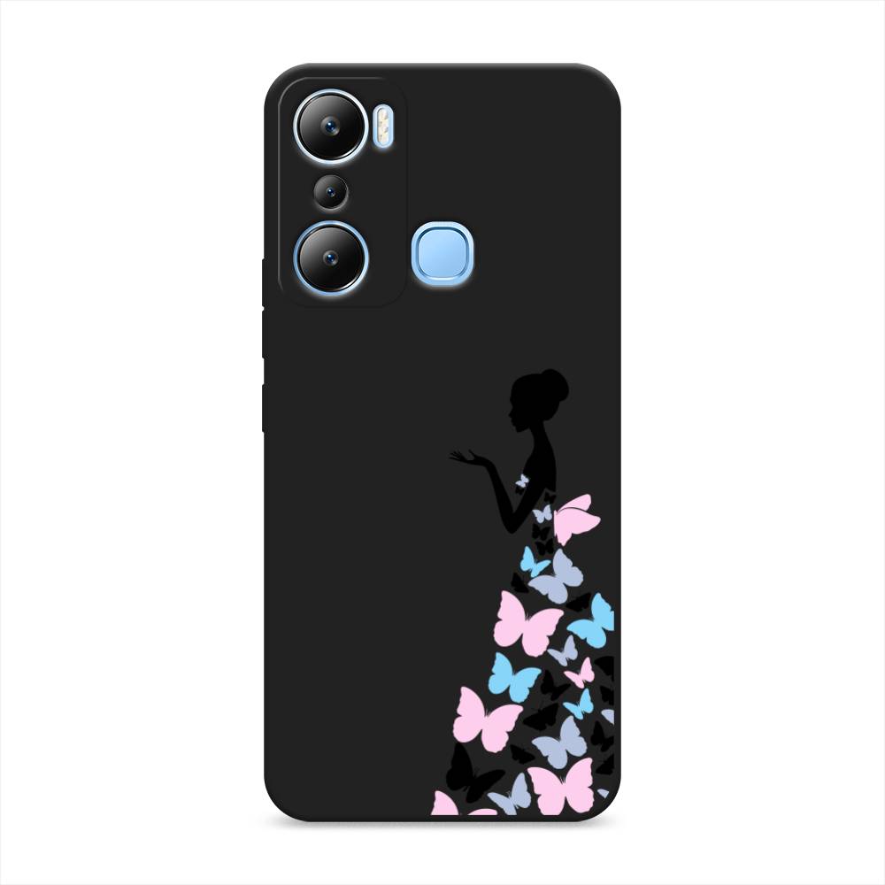 

Чехол Awog на Infinix Hot 20i "Платье из бабочек", Белый;розовый, 3102952-1