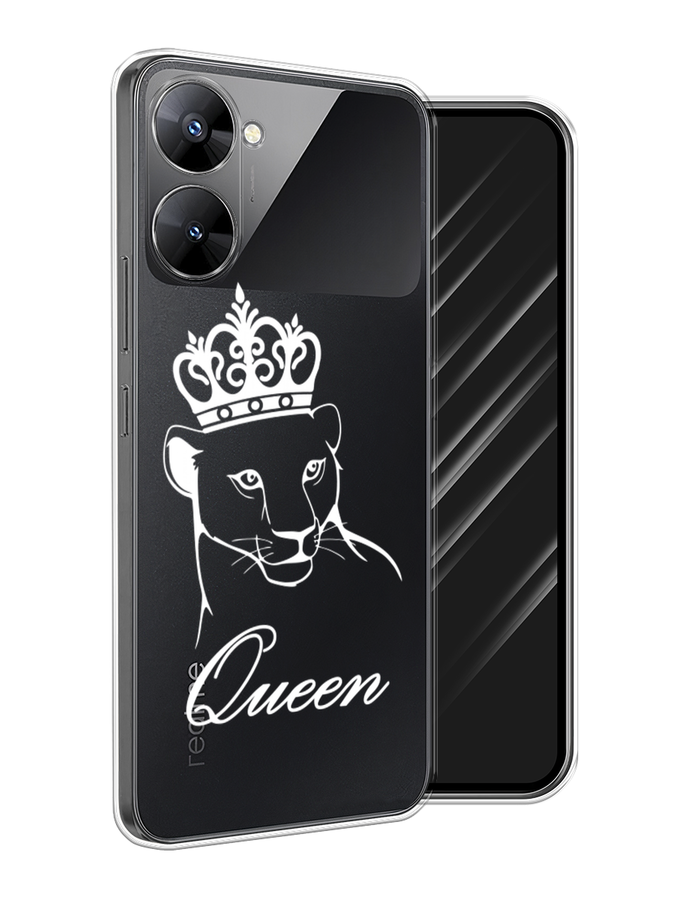 

Чехол Awog на Realme V30 5G/V30T 5G "Львица королева", Бежевый;прозрачный, 2513450-7