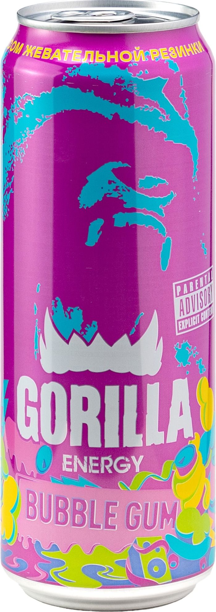 Энергетический напиток Gorilla Bubble Gum газированный 450 мл