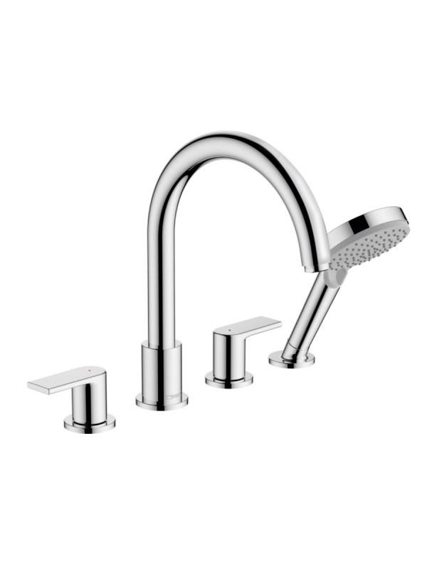 фото Смеситель на борт ванны с гарнитуром, hansgrohe vernis shape 71459000