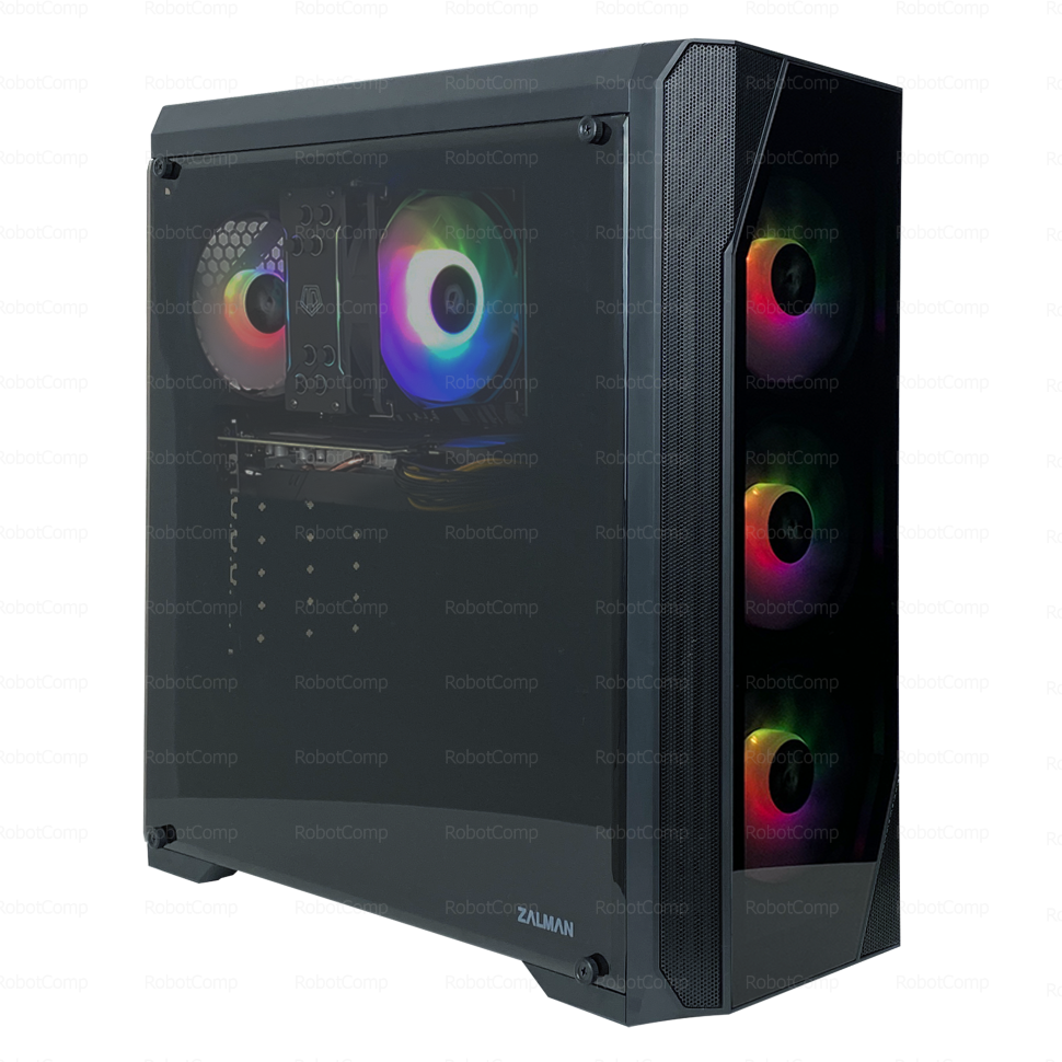 фото Системный блок robotcomp м16 2.0 plus black