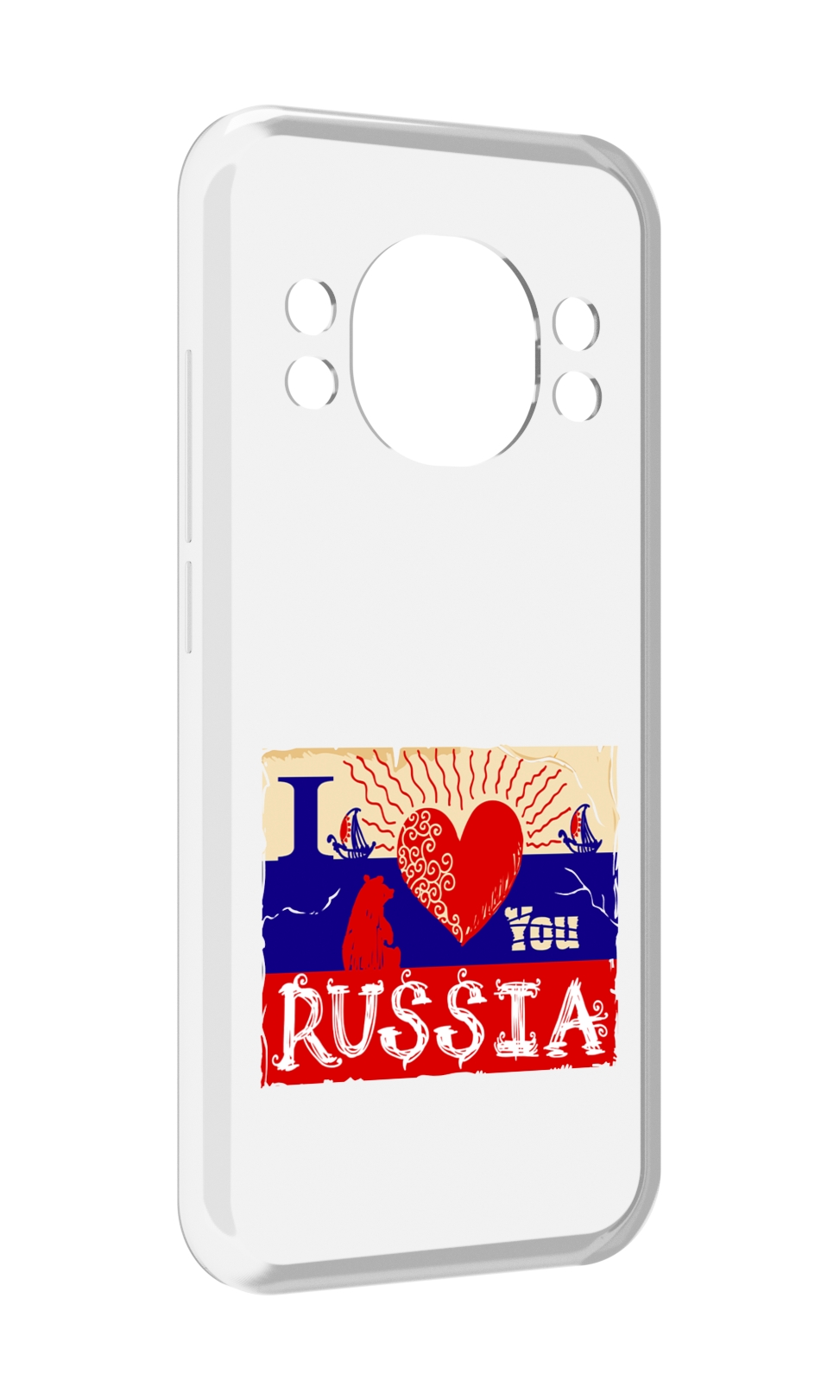 

Чехол MyPads Люблю Россию для Doogee S98 / S98 Pro, Прозрачный, Tocco