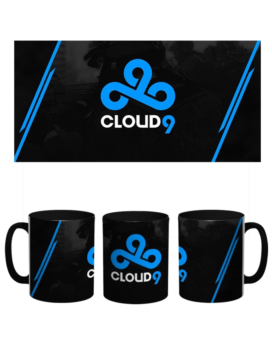 фото Кружка сувенирshop "cloud 9/dota/csgo" 330 мл