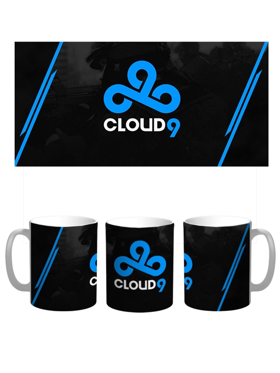 фото Кружка сувенирshop "cloud 9/dota/csgo" 330 мл