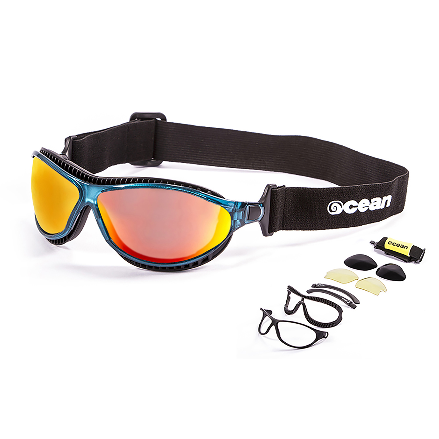 

Спортивные солнцезащитные очки унисекс Ocean Sunglasses Tierra de fuego голубые, Tierra de fuego