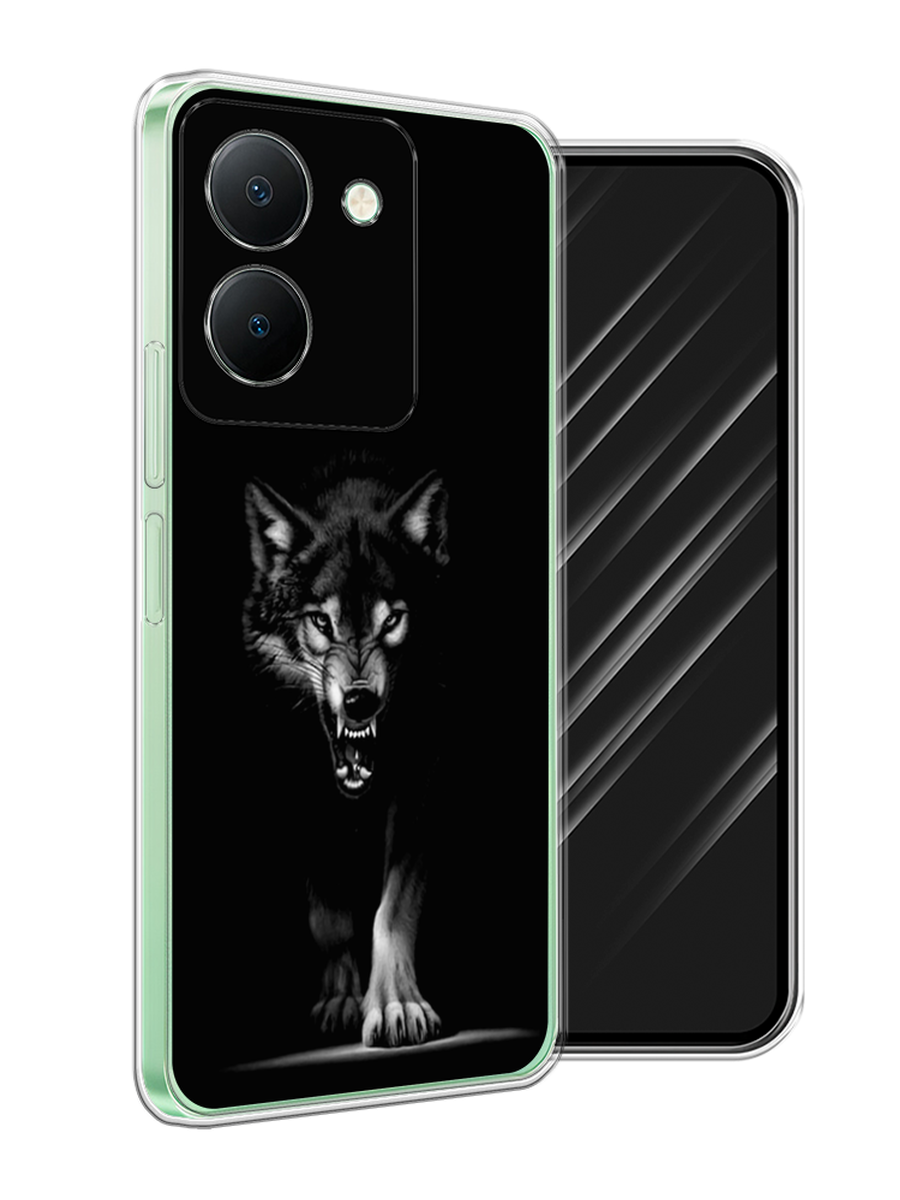 

Чехол Awog на Vivo Y27S "Волк выходит из ночи", Серый;черный;белый, 269750-1
