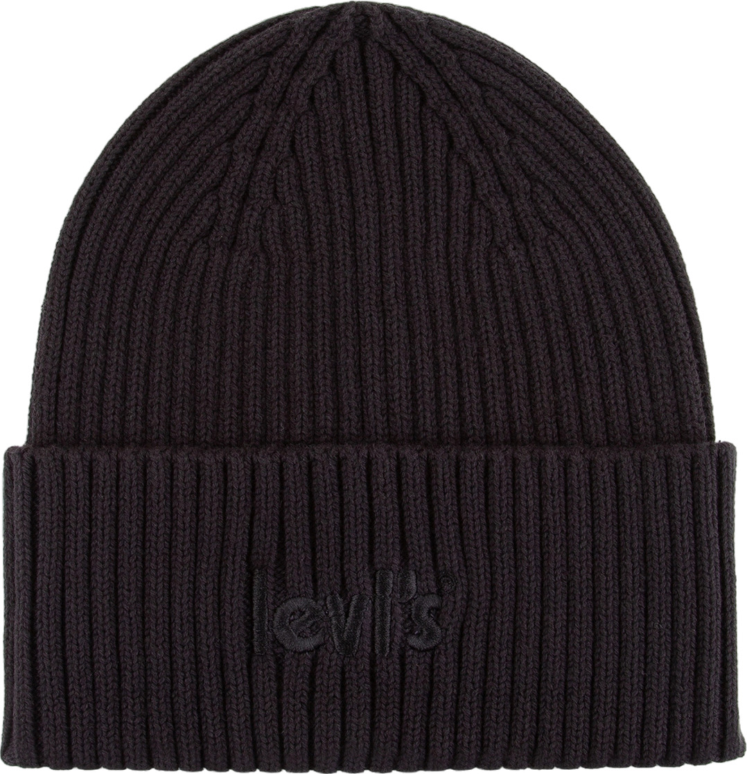 

Шапка мужская Levi's D6649-0002 черная, Черный, D6649-0002