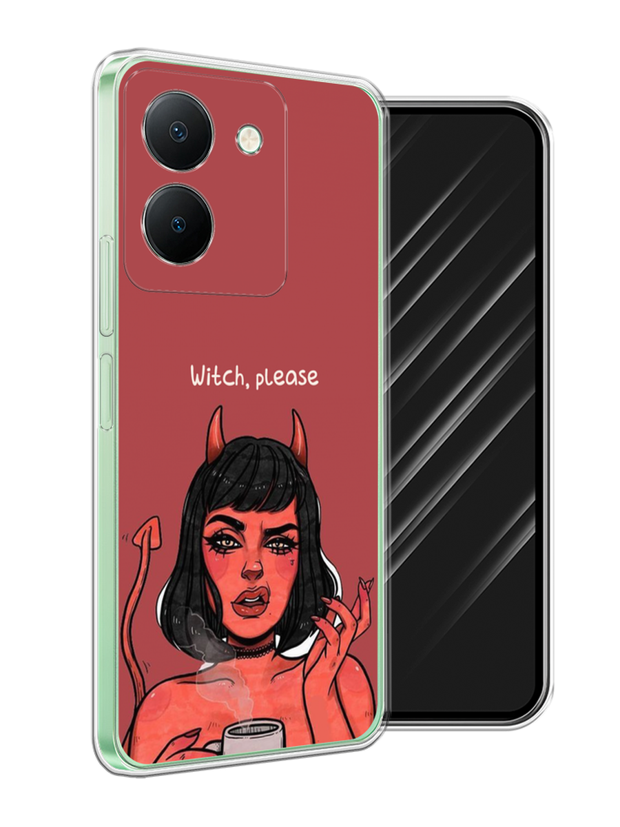 

Чехол Awog на Vivo Y27S "Evil Girl", Бордовый;черный, 269750-1
