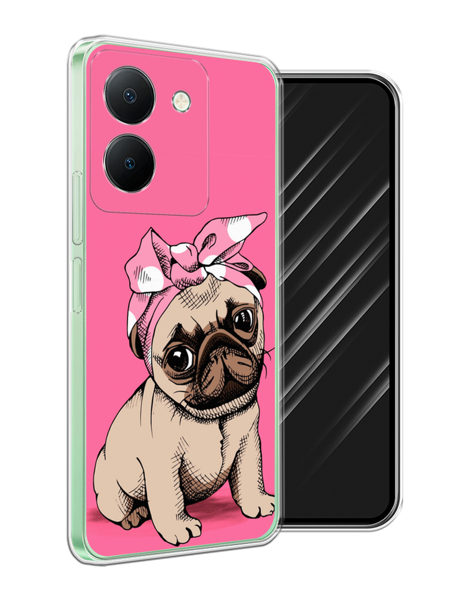 

Чехол Awog на Vivo Y27S "Dog Pin-Up", Розовый;бежевый, 269750-1