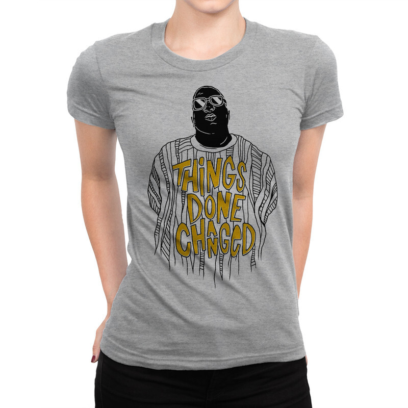 фото Футболка женская dream shirts the notorious b.i.g. 927593111 серая 3xl