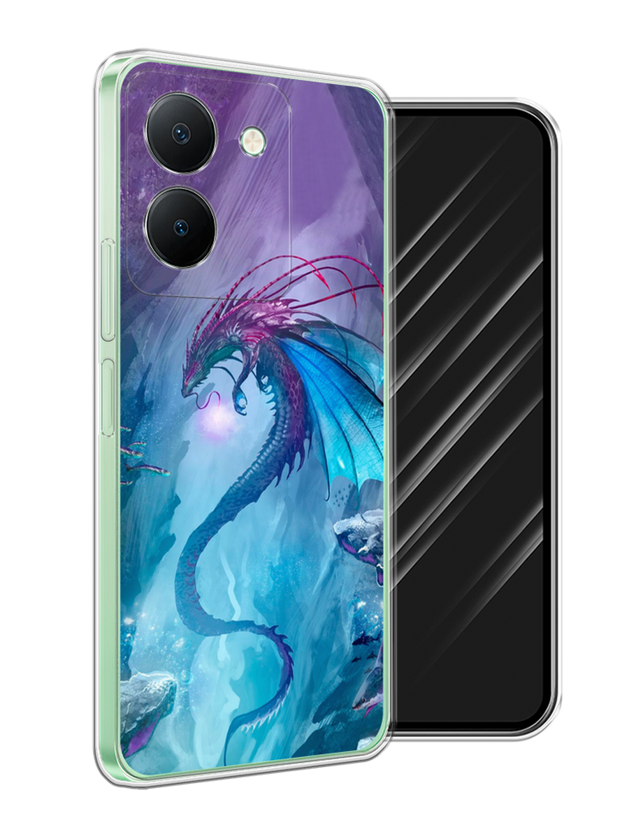 

Чехол Awog на Vivo Y27S "Водный дракон", Голубой;фиолетовый;синий, 269750-1