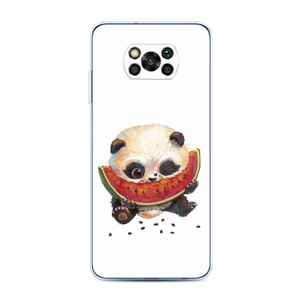 

Чехол Awog на Poco X3 NFC "Малыш панды с арбузом", Разноцветный, 39250-1