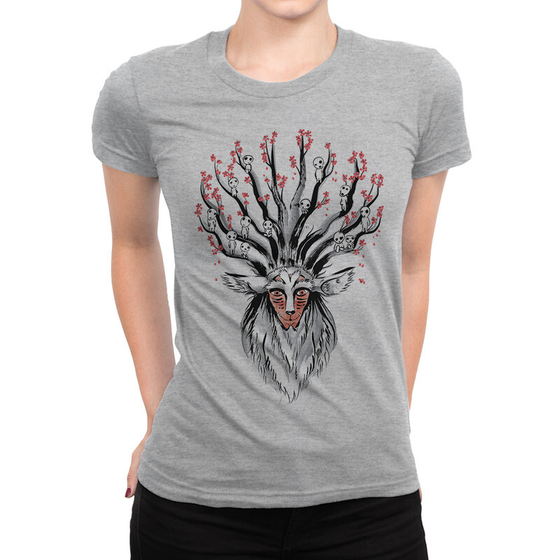 

Футболка женская Dream Shirts Принцесса Мононоке - Дух Леса 945581111 серая XL, Принцесса Мононоке - Дух Леса 945581111