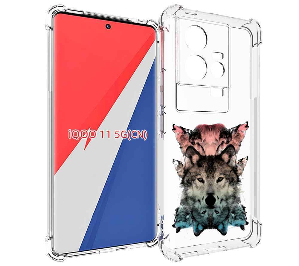 

Чехол MyPads стая для Vivo iQOO 11, Прозрачный, Tocco