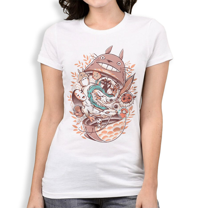 

Футболка женская Dream Shirts Студия Гибли 945583111 белая M, "Студия Гибли" 945583111