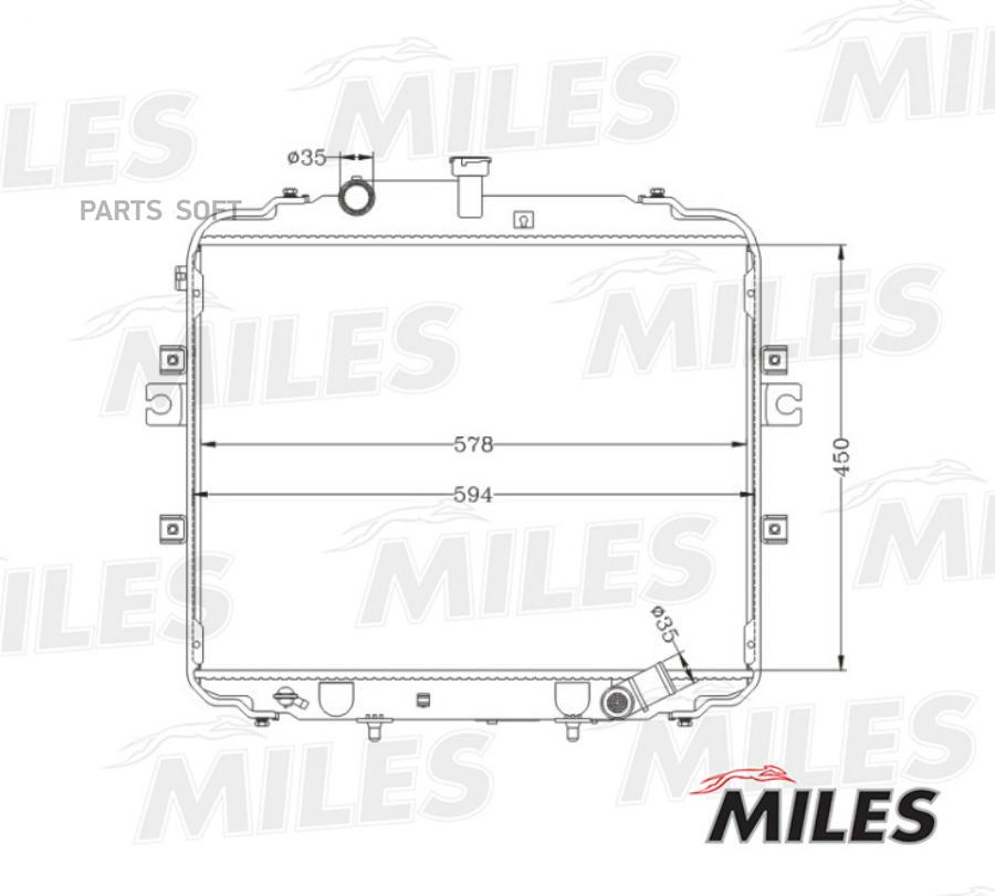

MILES Радиатор MILES acrb068