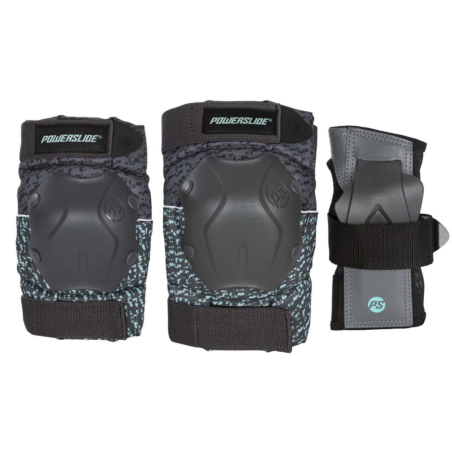 

Комплект Защиты Powerslide Standard Set Grey/Teal (Us:s) 2024, Серый, Standard Set