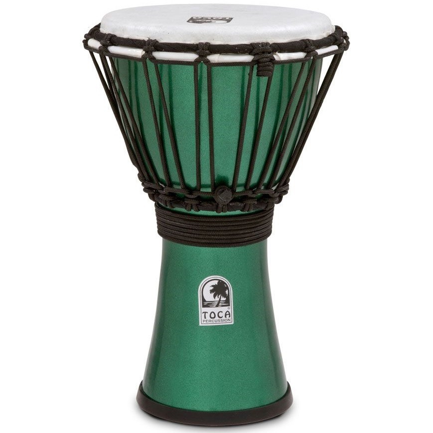 фото Джембе toca tfcdj-7mg freestyle colorsound djembe x-small metallic green