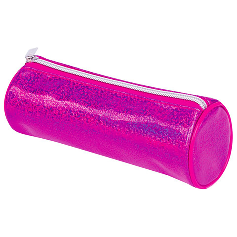фото Пенал-тубус brauberg, мягкий, glitter pink, 20х7х7 см, 229017