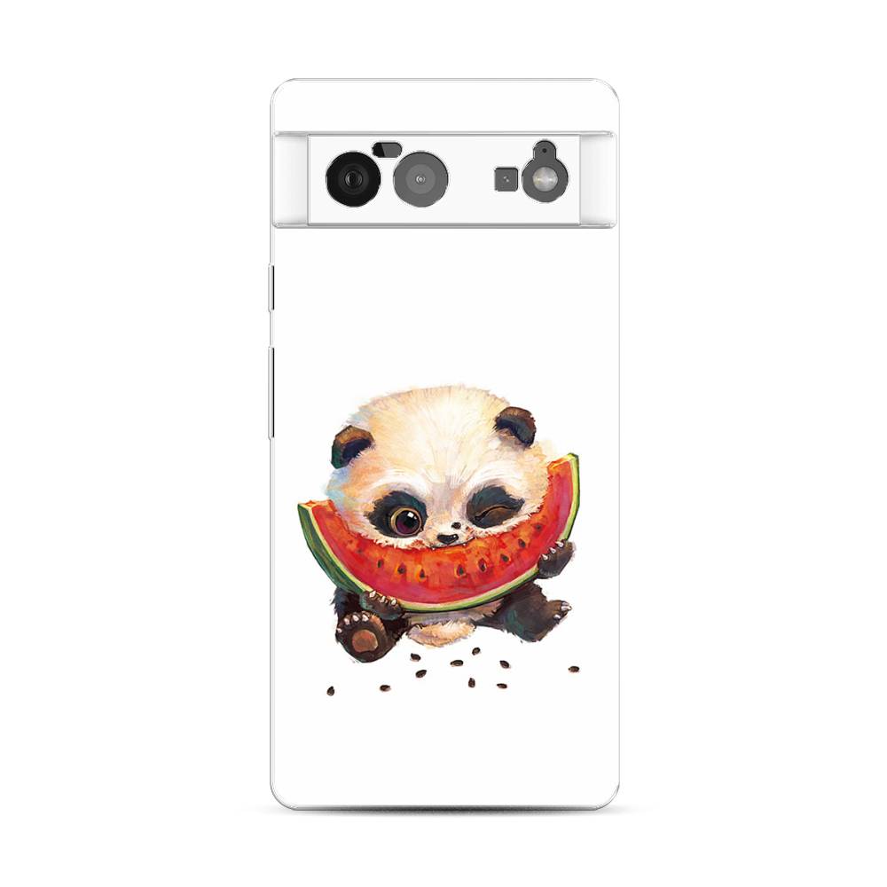 

Чехол Awog на Google Pixel 6 "Малыш панды с арбузом", Разноцветный, 270850-1