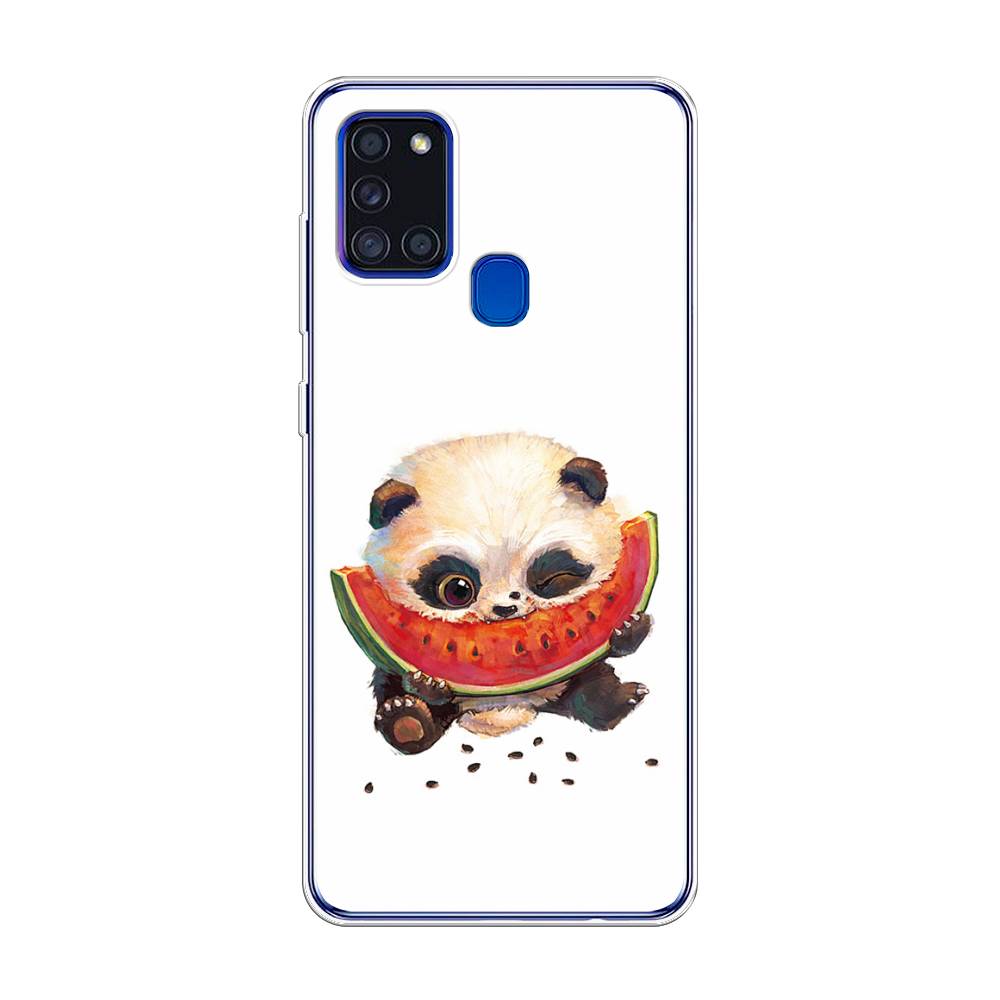 

Чехол Awog на Samsung Galaxy A21s / Самсунг A21s "Малыш панды с арбузом", Разноцветный, 2100250-1