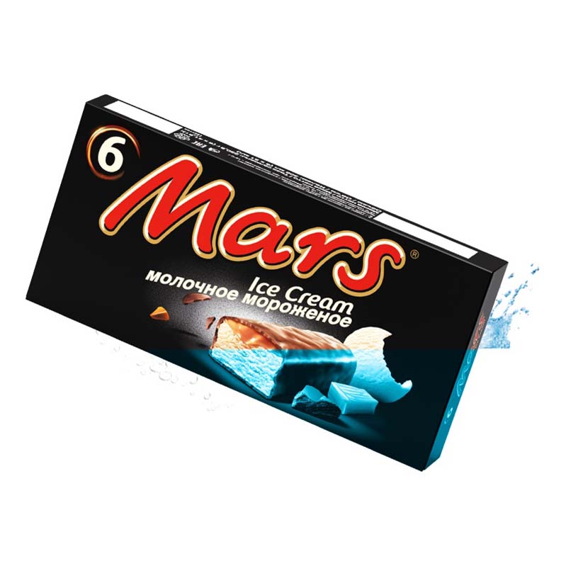 

Мороженое молочное Mars с карамелью в шоколадной глазури 6 шт 41,8 г бзмж