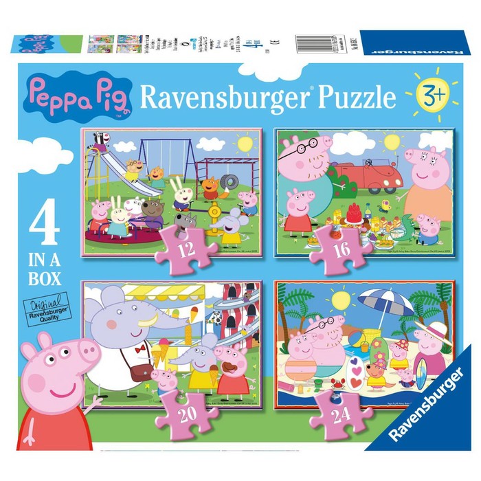 

Пазл Ravensburger Свинка Пеппа, 12/16/20/24 элементов