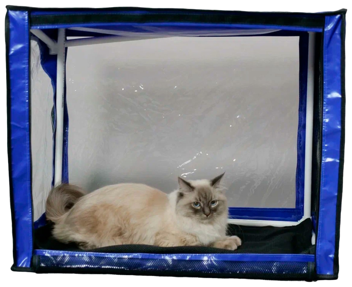 Выставочная палатка для кошек и собак ТД ВЕТ с ковриком 75x50x60 см