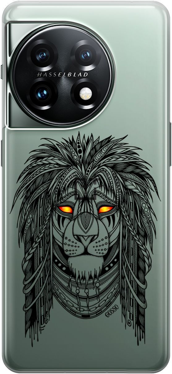 

Силиконовый чехол на OnePlus 11 с 3D принтом "Grand Leo" прозрачный, Прозрачный;красный, 159476