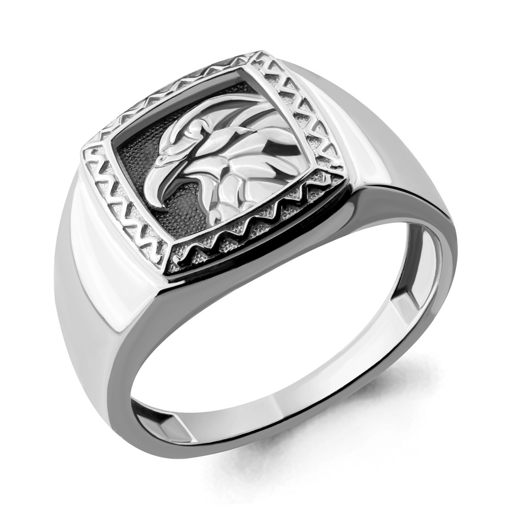 

Кольцо печатка из серебра р. 21 Aquamarine 54682_925_р, 54682_925_р