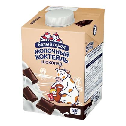 Молочный коктейль Белый Город шоколад 1,2% 500 мл