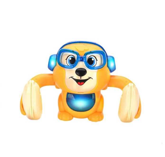 фото Интерактивное животное игрушки со светом и музыкой 10х14 см к 1079 - 03 обезьяна желтый