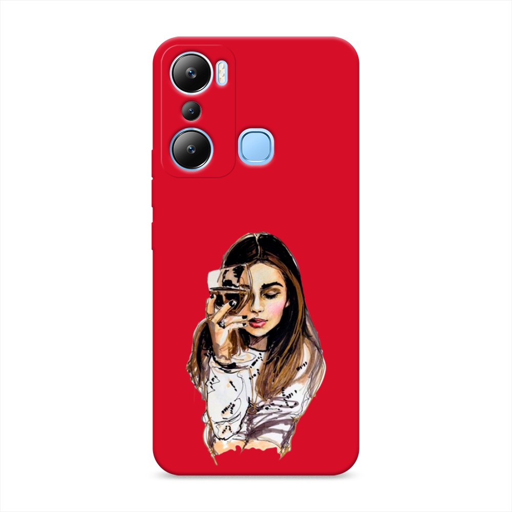 

Чехол Awog на Infinix Hot 20i "Девушка с бокалом", Бежевый;коричневый;белый, 3102953-1