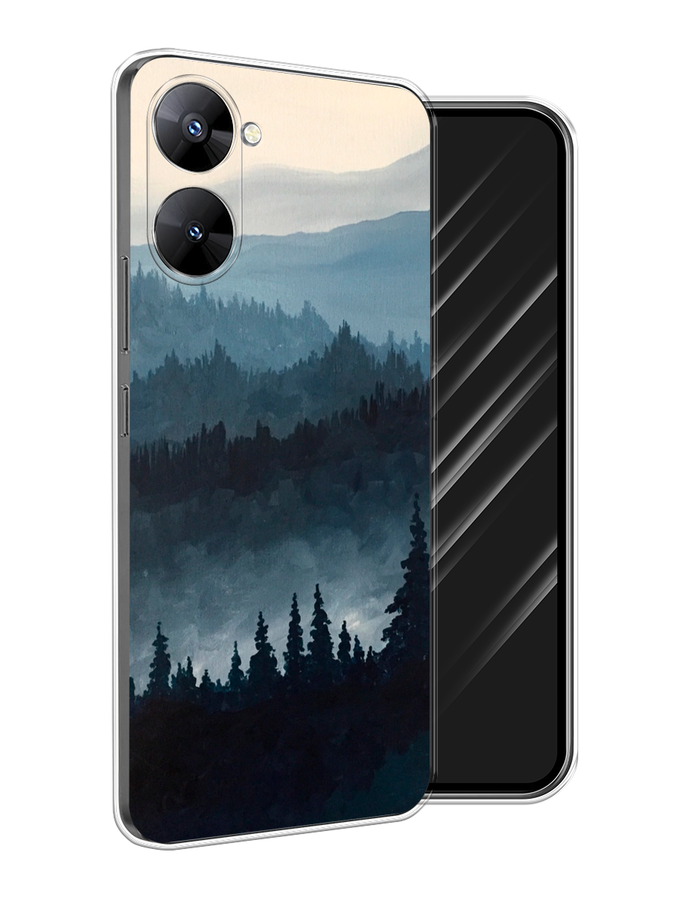 

Чехол Awog на Realme V30 5G/V30T 5G "Туманные горы", Бежевый;серый;черный, 2513550-4