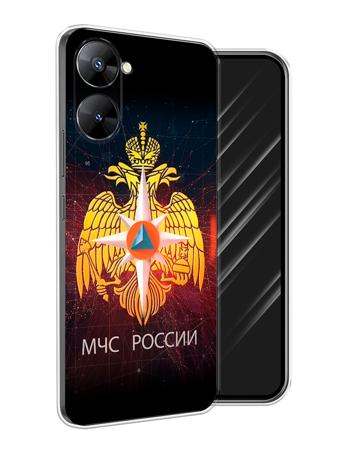 

Чехол Awog на Realme V30 5G/V30T 5G "МЧС России", Черный;желтый;красный, 2513550-5