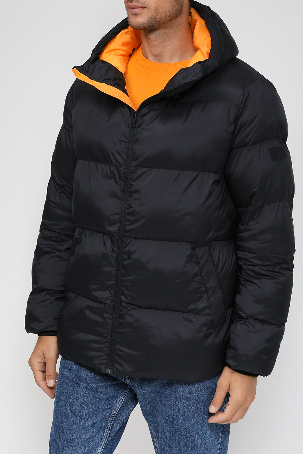 

Куртка мужская Esprit Casual 092EE2G310 черная 2XL, Черный, 092EE2G310