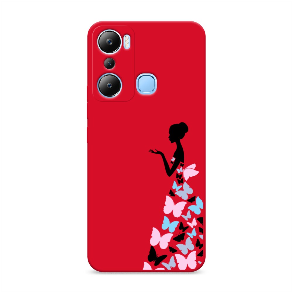 

Чехол Awog на Infinix Hot 20i "Платье из бабочек", Белый;розовый, 3102953-1