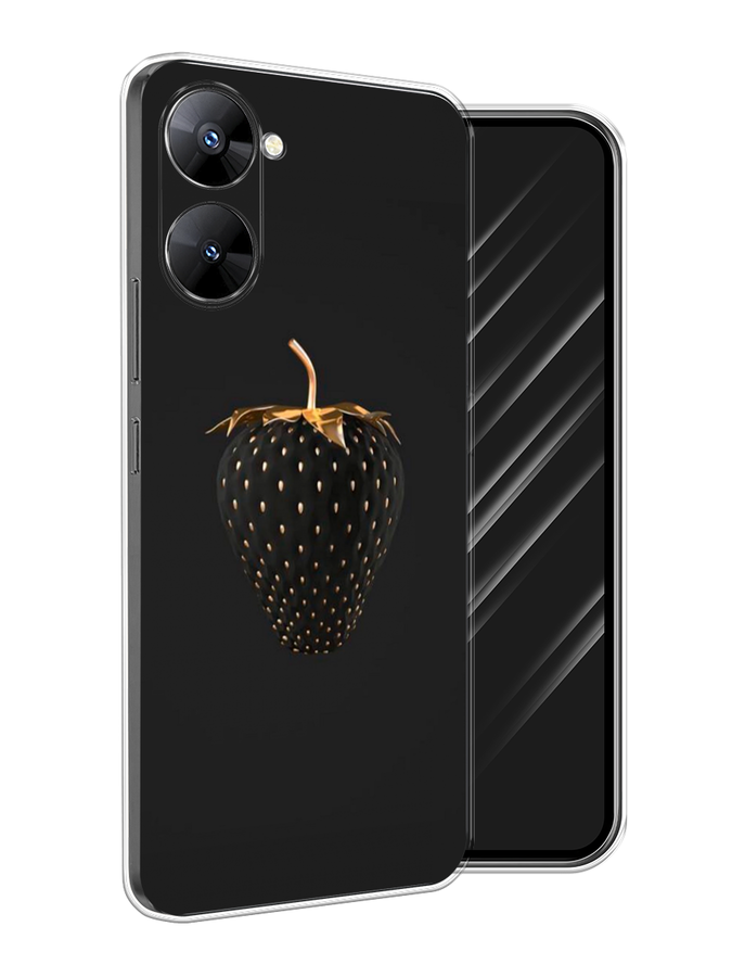 

Чехол Awog на Realme V30 5G/V30T 5G "Черно-золотая клубника", Черный;золотистый, 2513550-10