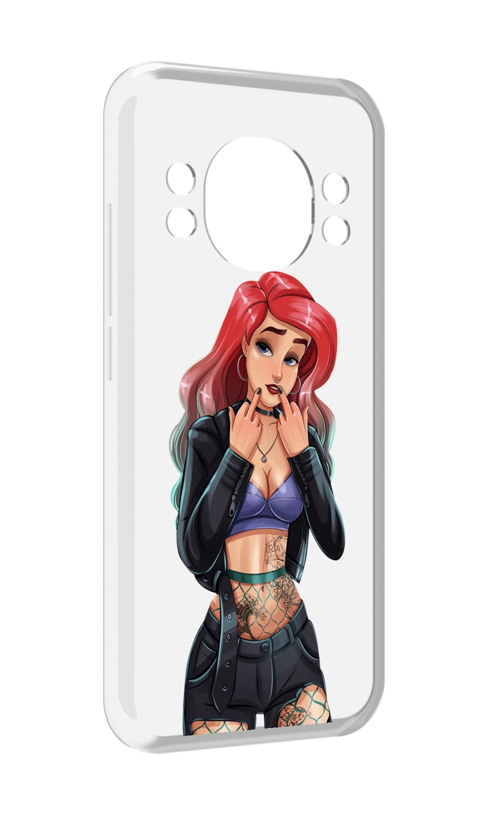 

Чехол MyPads Ариэль-русалочка-готика для Doogee S98 / S98 Pro, Прозрачный, Tocco