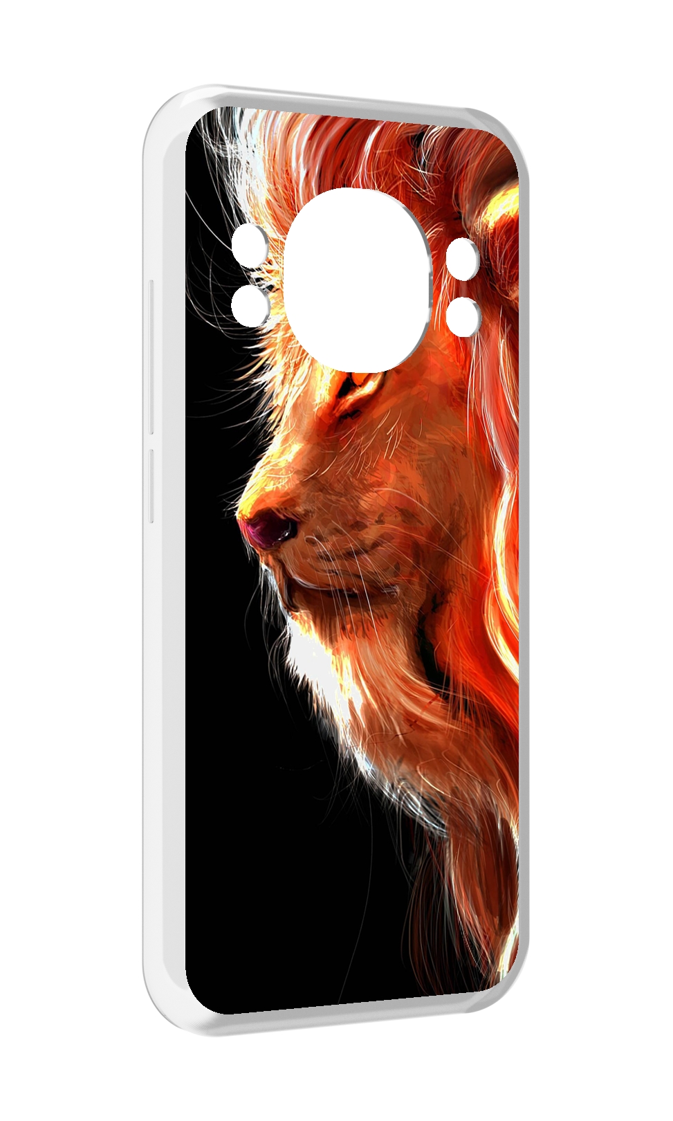 

Чехол MyPads Арт-рисунок-льва мужской для Doogee S98 / S98 Pro, Прозрачный, Tocco