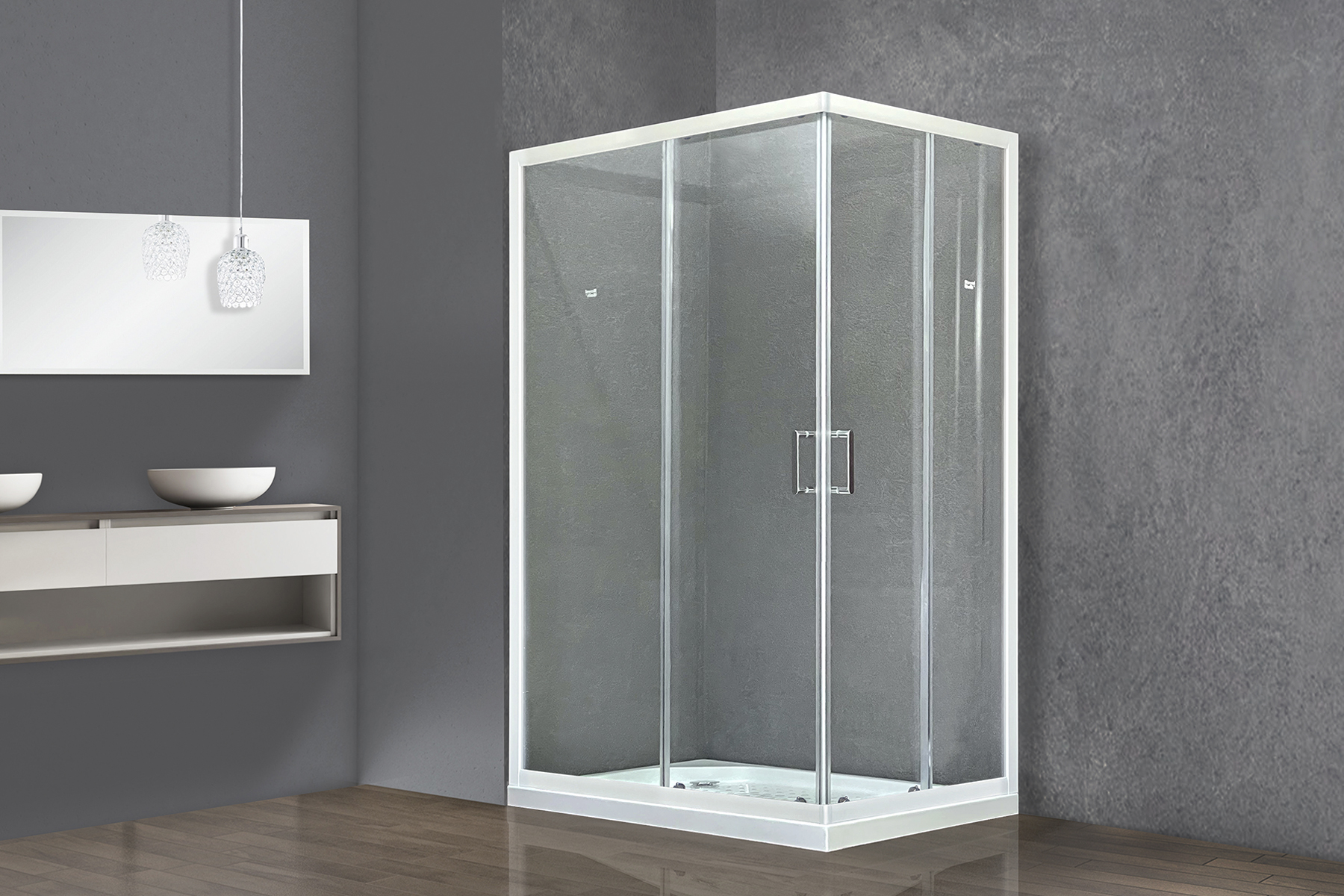 фото Душевой уголок royal bath rb hpd-t 120х100х185, прозрачное