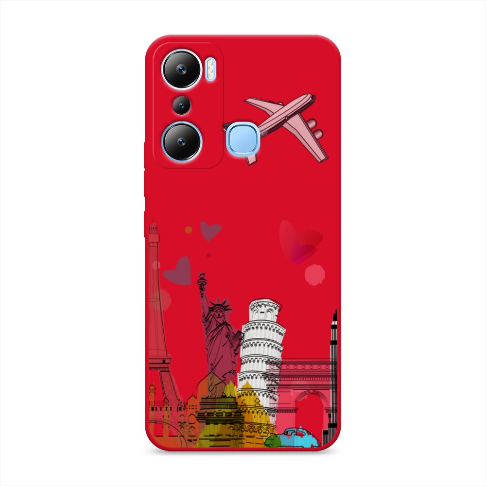

Чехол Awog на Infinix Hot 20i "Самолет путешествий", Желтый, 3102953-1